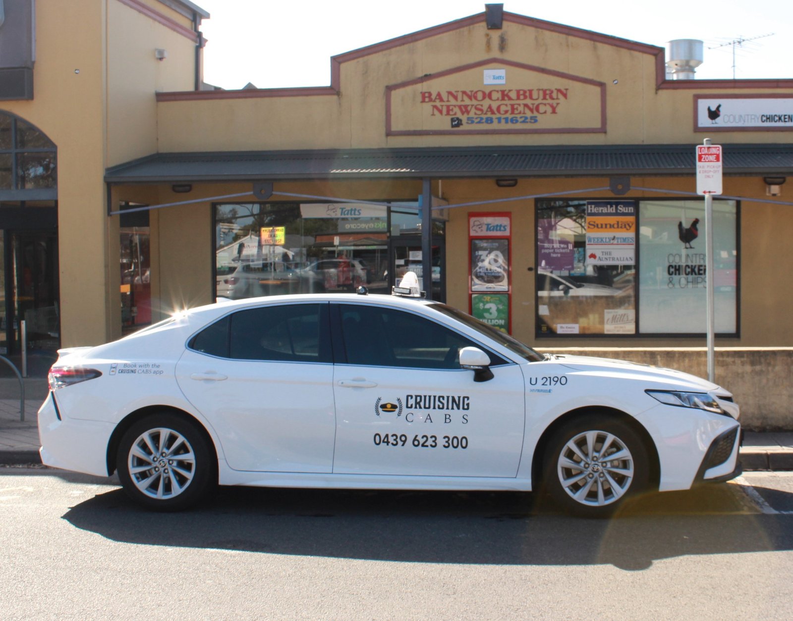 Cruising Cabs taxi offering comfortable rides for airport transfers and local journeys in Bannockburn, Inverleigh, Teesdale, and Meredith.